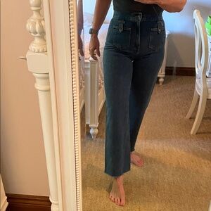 Veronica Beard Jean Grant wide leg extra high rise size 28